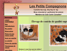 Tablet Screenshot of lespetitscompagnons.ca